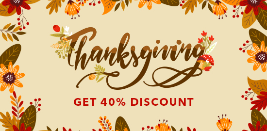 Thanksgiving Day 2020 - The Extra Discount